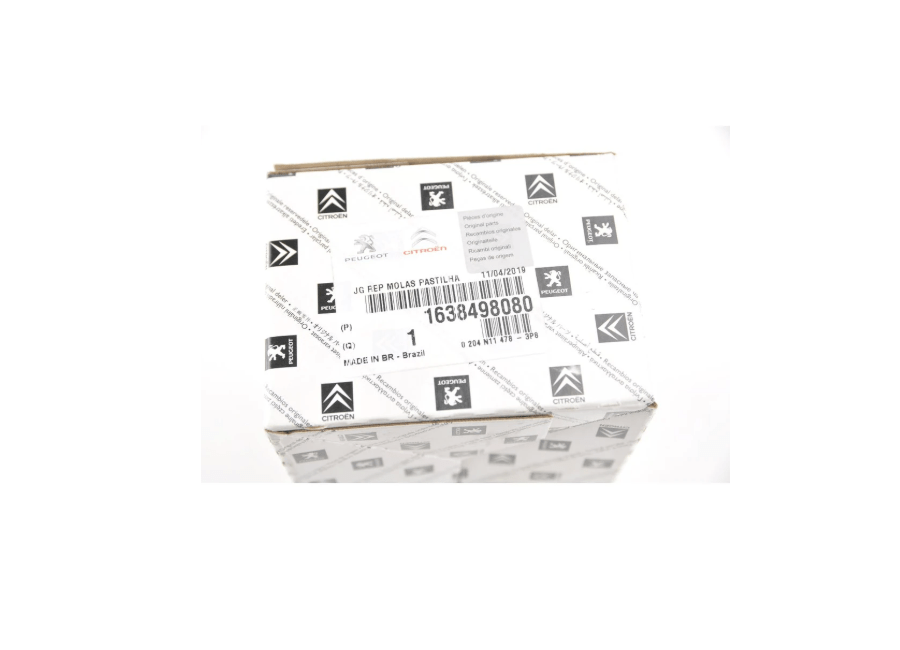 1638498080 - Pastilha de Freio Traseiro Original Citroen C4