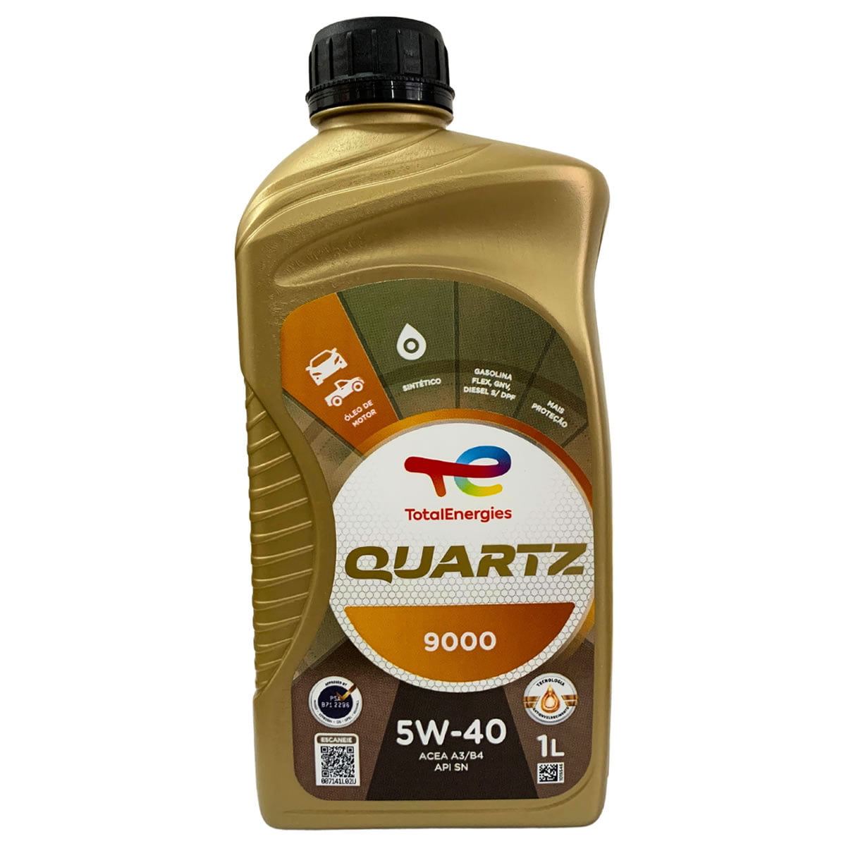 Oleo Motor 4l 5w40 Total Quartz 9000 Psa B71 2296 + Filtro
