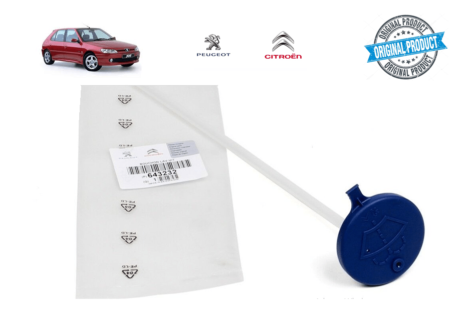 643232 - Tampa Azul do Reservatório do Limpador Original ( Peugeot 306 )