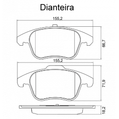 425477 - Pastilha de Freio Dianteiro Original ( Peugeot 308 )