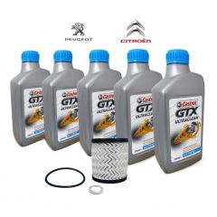 Kit troca de óleo 15w40 +filtro Peugeot 206 207 307 Citroen C3 C4 1.4 1.6