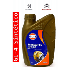 Oleo De Cambio 75w80 Gl-4 100% Sintetico Syngear Fe 1 Litro