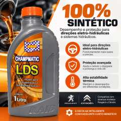 Fluido Hidraulico Óleo LDS/DA Sintetico Equivalente ao Total Fluide p/ Direções Eletrohidraulicas ou Suspensões Peugeot e Citroen