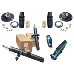 Par Amortecedor Dianteiro e Traseiro + Kit Batente Completo Coxim do Amortecedor Dianteiro Original